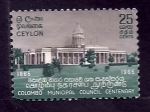Stamps Sri Lanka -  Palacio presedencial