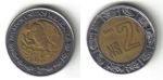 monedas del Mundo : America : M�xico :  2 Pesos
