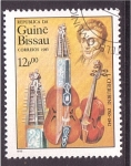 Stamps : Africa : Guinea_Bissau :  serie- Grandes compositores