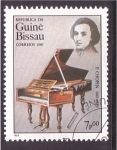 Stamps : Africa : Guinea_Bissau :  serie- Grandes compositores