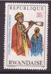 Stamps Rwanda -  Trajes nacionales