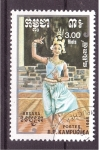 Stamps Cambodia -  Baile típico
