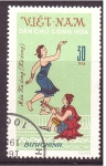 Stamps Vietnam -  serie- Baile típico