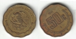 monedas del Mundo : America : M�xico :  50 Centavos