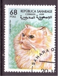 Stamps Spain -  serie- Gatos