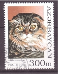 Stamps Azerbaijan -  serie- Gatos