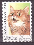 Sellos de Asia - Azerbaiyn -  serie- Gatos
