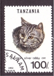 Sellos de Africa - Tanzania -  serie- Gatos