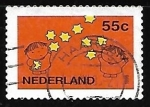 Sellos de Europa - Holanda -  Niños y estrellas