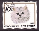 Sellos de Asia - Corea del norte -  Gato