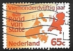 Stamps Netherlands -  Mapa de Holanda