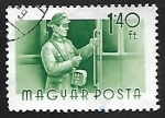 Stamps : Europe : Hungary :  Conductor de transporte publico