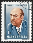 Stamps Hungary -  Pablo Neruda