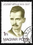 Stamps Hungary -  Jozsef Attila 