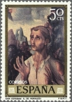 Stamps Spain -  ESPAÑA 1970 1963 Sello Nuevo Dia del Sello Pintor Luis de Morales El Divino San Esteban