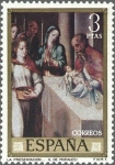 Stamps Spain -  ESPAÑA 1970 1967 Sello Nuevo Dia del Sello Pintor Luis de Morales El Divino Presentacion del niño Di
