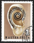 Stamps Hungary -  11th aniversario del congreso de audiologia de Budapest