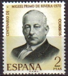Stamps Spain -  ESPAÑA 1970 1976 Sello Nuevo Centenario Nacimiento Miguel Primo de Rivera
