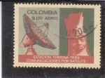 Stamps Colombia -  ESTACIÓN TERRENA C0MUNICACIONES