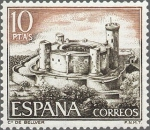 Stamps Spain -  ESPAÑA 1970 1981 Sello Nuevo Castillos de España Bellver Mallorca