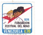 Stamps Venezuela -  FUNDACION FESTIVAL DEL NIÑO