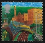 Stamps United Kingdom -  Salts Mill, Saltaire (worsted cloth industry)