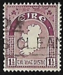 Stamps : Europe : Ireland :  Mapa 
