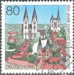 Stamps Germany -  1000 años de la Plaza de la Catedral, Halberstadt.