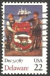 Stamps United States -  1768 - II Centº del Estado de Delaware