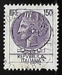 Sellos de Europa - Italia -  Coin of Syracuse