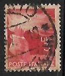 Stamps Italy -  Mano con antorcha