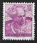 Stamps Italy -  Works of Michelangelo