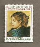 Stamps Bulgaria -  Retrato dama