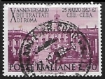 Stamps Italy -  Tenth anniversary of the Treaties of Rome