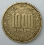 monedas de America - Colombia -  1997 - 1000 pesos