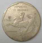 monedas de America - Colombia -  1981 anverso