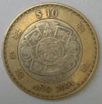 monedas de America - M�xico -  2001 reverso