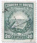 Stamps Bolivia -  Conmemoracion de la revolucion del 20 de diciembre de 1943