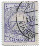 Stamps Bolivia -  Conmemoracion de la revolucion del 20 de diciembre de 1943