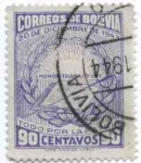 Sellos de America - Bolivia -  Conmemoracion de la revolucion del 20 de diciembre de 1943