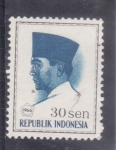 Sellos de Asia - Indonesia -  Presidente Sukarno- 