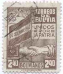 Sellos de America - Bolivia -  Conmemoracion de la revolucion del 20 de diciembre de 1943
