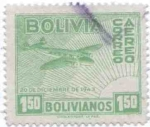 Stamps Bolivia -  Conmemoracion de la revolucion del 20 de diciembre de 1943