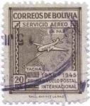 Sellos de America - Bolivia -  Conmemoracion del Primer vuelo internacional entre La Paz y Tacna por Panagra