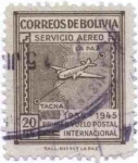 Sellos del Mundo : America : Bolivia : Conmemoracion del Primer vuelo internacional entre La Paz y Tacna por Panagra