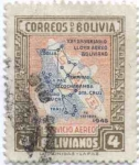 Sellos de America - Bolivia -  Conmemoracion del XX Aniversario del Lloyd Aereo Boliviano