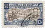 Stamps Bolivia -  Conmemoracion del centenario del Himno Nacional