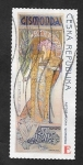 Stamps : Europe : Czech_Republic :  563 - Anuncio con la actriz Sarah Bernhard
