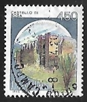Stamps Italy -  Castillo -  Bosa