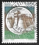 Stamps Italy -  Castillo - Urbisaglia